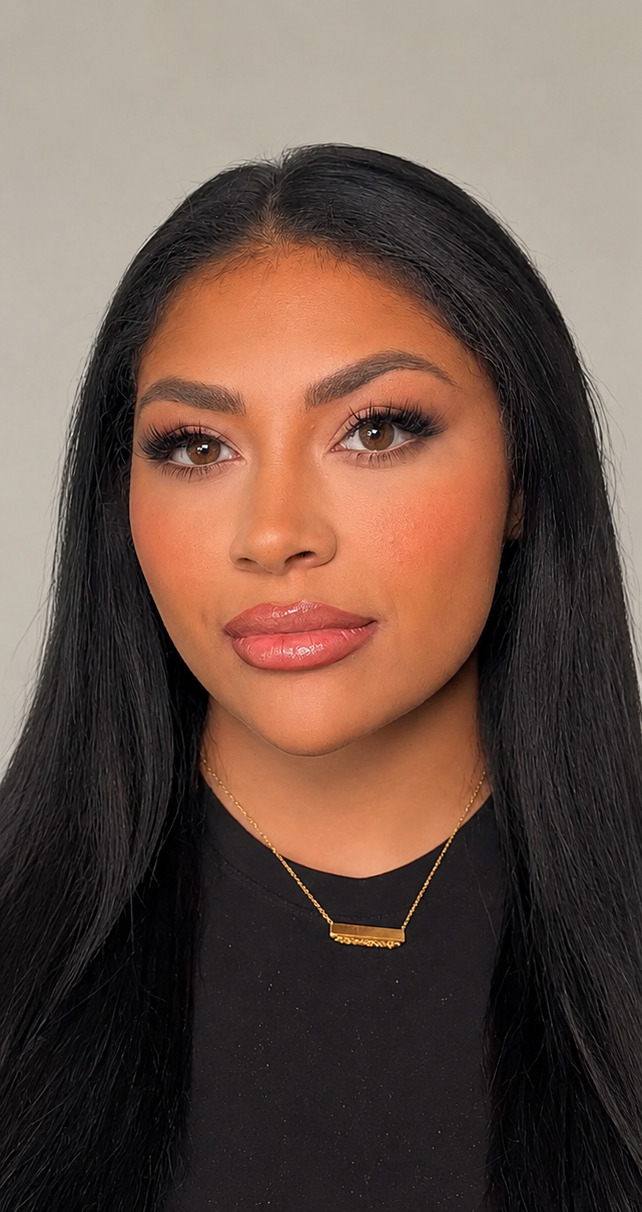soft glam bridal makeup by Nicki trained by Michaela